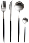 Jay Hill Cutlery set - stainless steel / Black - 4-piece